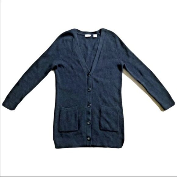 Levi's Black Cardigan Long Wool Blend - Picture 1 of 4